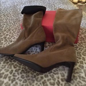 Valerie Stevens Faux Suede Tall Boots